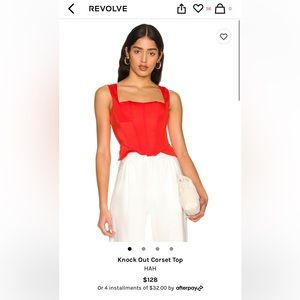 HAH Knock Out Corset Top- worn once